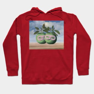 Rene Magritte Two Apple Green Hoodie